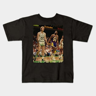 Magic Johnson vs Larry Bird, Made Their NBA Debuts Kids T-Shirt